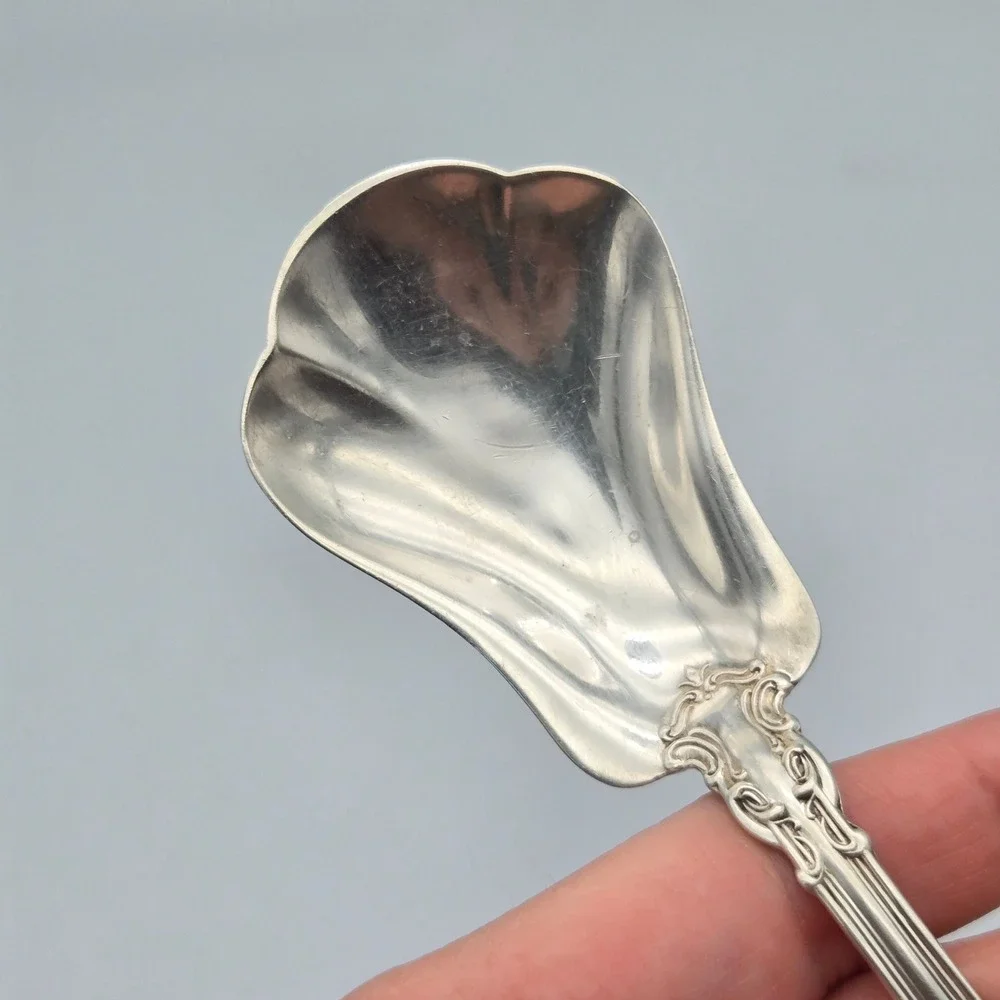 Vintage Pre 1950 Gorham Chantilly Sterling Silver Sugar Shell Spoon 31g No Mono